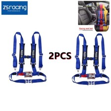 Pair Of Blue 2 4 Point Harness Racing Seat Belts Shoulder Strap Atv Utv Pair Of Blue 2 4 Point Harness Racing Seat Belts Shoulder Strap Atv Utv