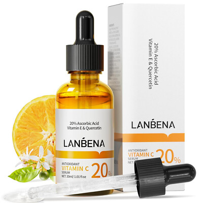 20% Vitamin C Serum For Face, 30 ML/ 1 Fl, Brightening Skin, Dark Spot Remover
