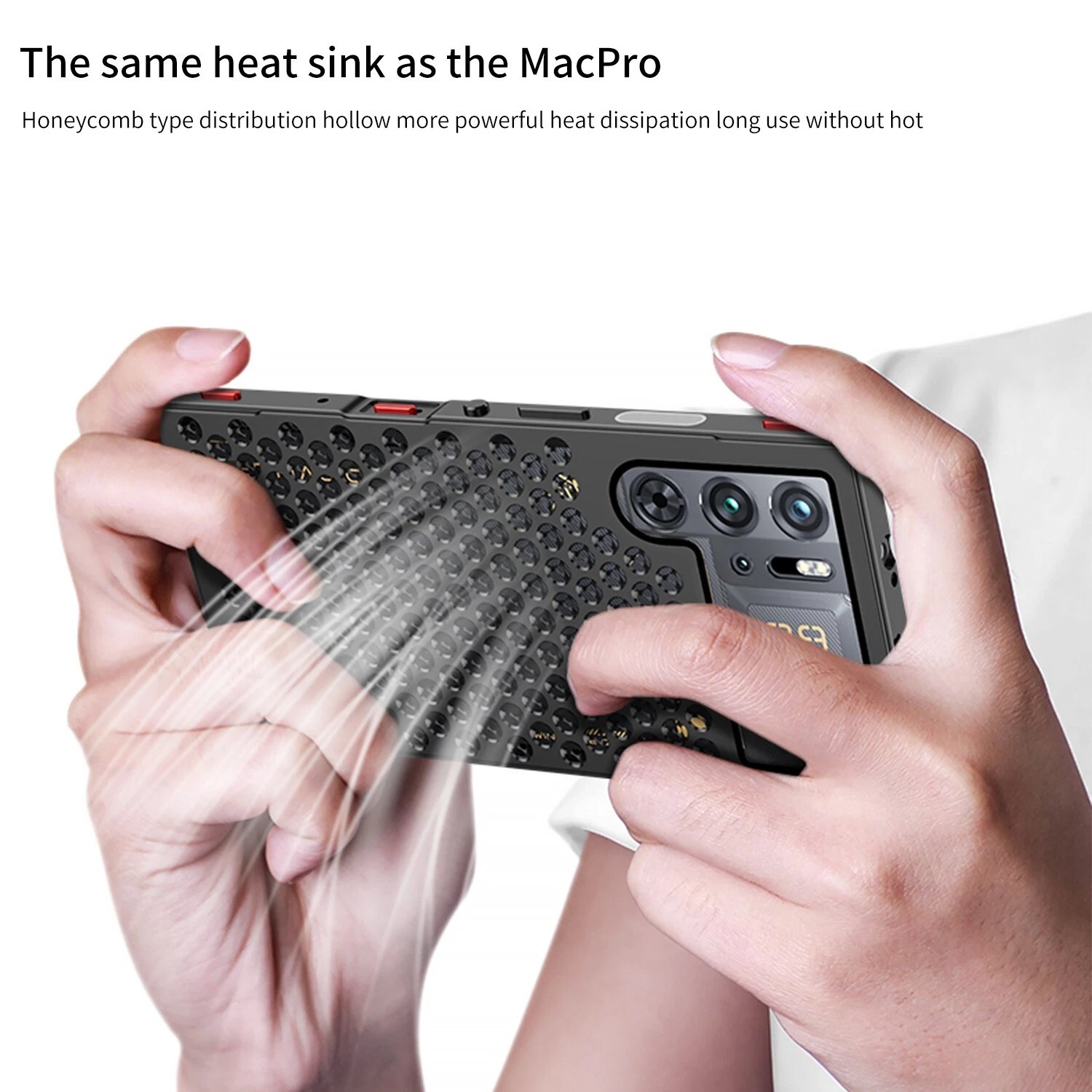 Aluminum Alloy Heat Dissipation Cooling Case For ZTE nubia RedMagic 10 9s 9 Pro+ - Picture 8 of 19