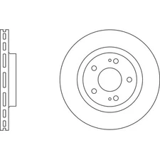 Apec Blue Brake Disc - Front SDK6130 - Fits Citroen & Mitsubishi & Peugeot