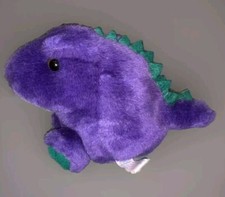 Puffkins Danny Purple Dinosaur Swibco 1994 Vintage 90s plush Animal