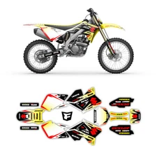 01-08 RM Graphic Kit Suzuki RM125 RM250 125 250 Sticker Number Plates Body 