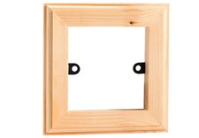 Varilight XKS Surface Mounted Pattress Box Single Kilnwood Unfinished Wood