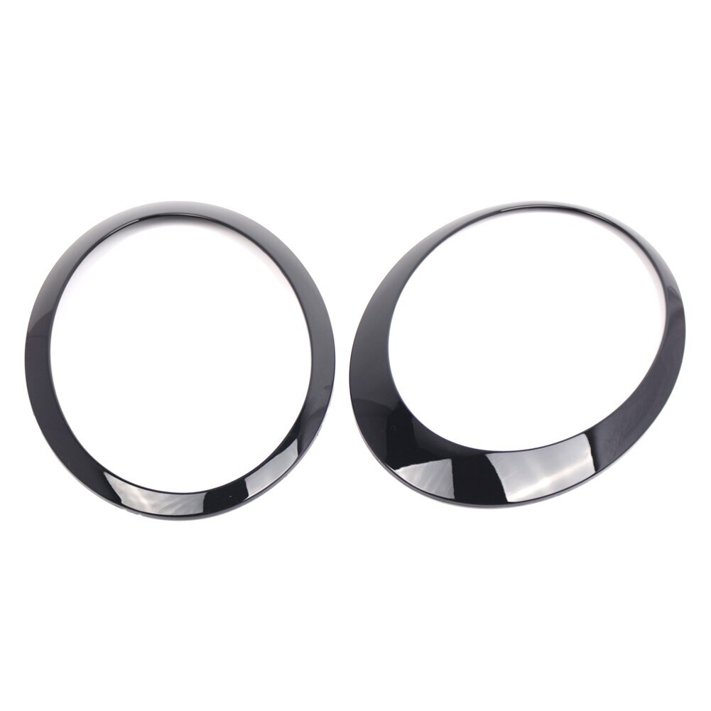 Black Headlight Trim Ring Bezel L+R Side For Mini Cooper R50 R53 2001