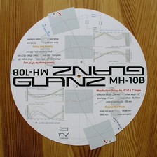 Glanz MH-10B Custom Designed Tonearm Cartridge Stylus Alignment Protractor