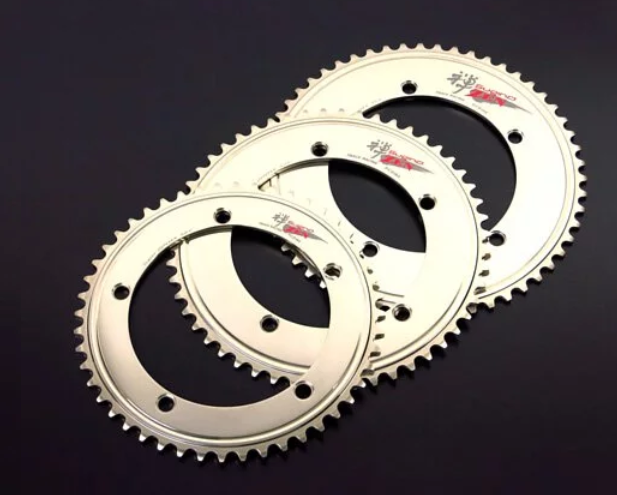 Sugino Super Zen144 BCD144x5 1/8 53T S3 Gold Chainring (1pc Sugino Super Zen144 BCD144x5 1/8 53T S3 Gold Chainring (1pc