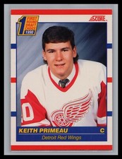 1990-91 Score Hockey #436 Keith Primeau 1st Rd Rookie RC Canadian Red Wings