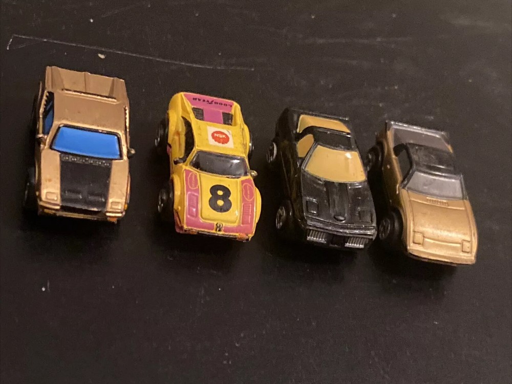 Vintage Lot of 4 Micro Machines Gold Sport Cars Race Cars Galoob 1986-1989 Mt PP