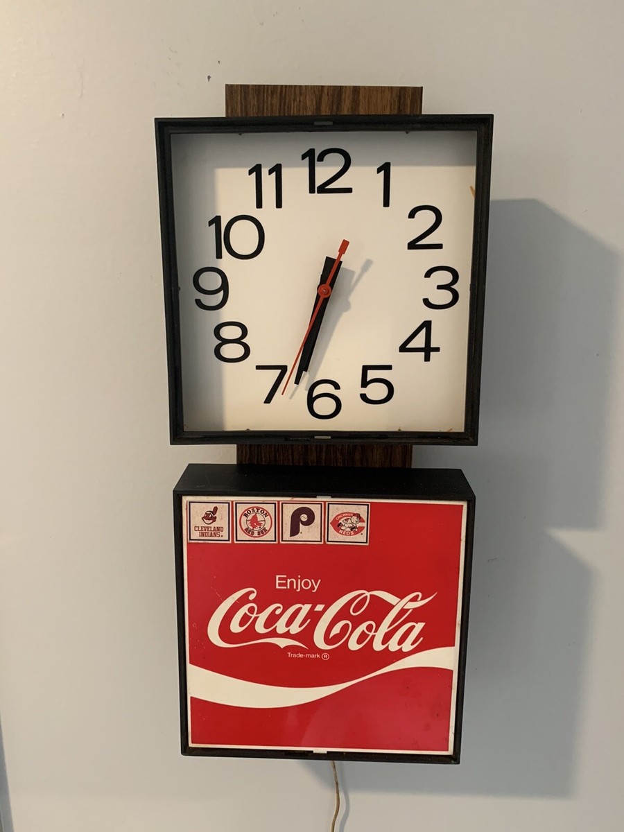Coca-Cola 壁掛け時計 約30cm 新品 Coca Cola コカコーラ ダブルネオンクロック 時計 壁掛け