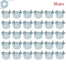 30 × 3/8 Inch (14mm-16mm) Fuel Injection Gas Line Hose Clamps Clip New