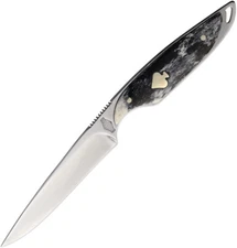Rough Ryder Streamline Appaloosa Smooth Stainless Fixed Blade Knife 2490