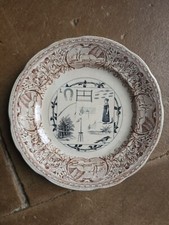 assiette sarreguemines Rebus N 10 Diamètre 20