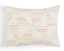 Martha Stewart Collection Flora Fauna Patchwork 100% Cotton Standard Sham