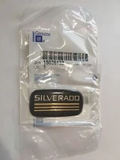 1988-1999 Chevrolet Silverado Black and Gold Silverado Body Side Emblem New OEM