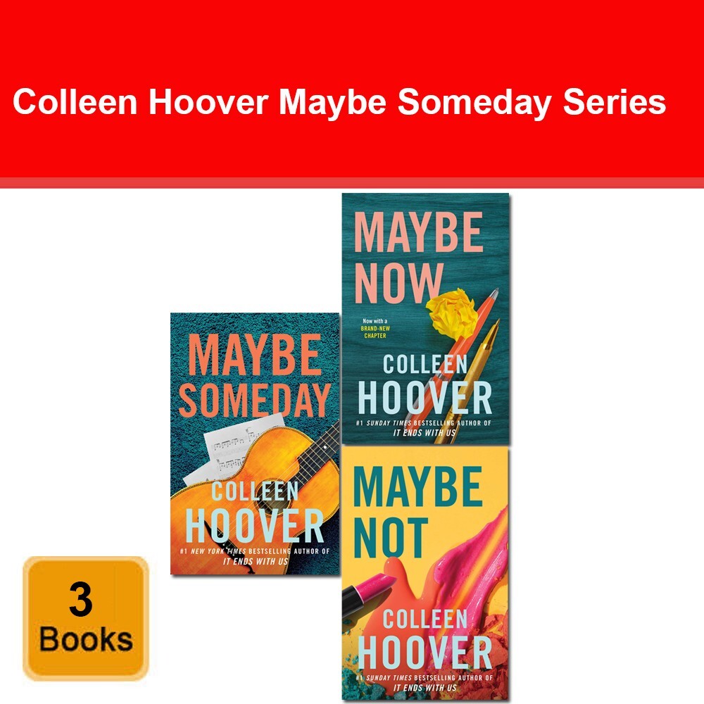 Colleen Hoover Maybe Someday Series 3 Books Collection Set Maybe Now, Maybe Not