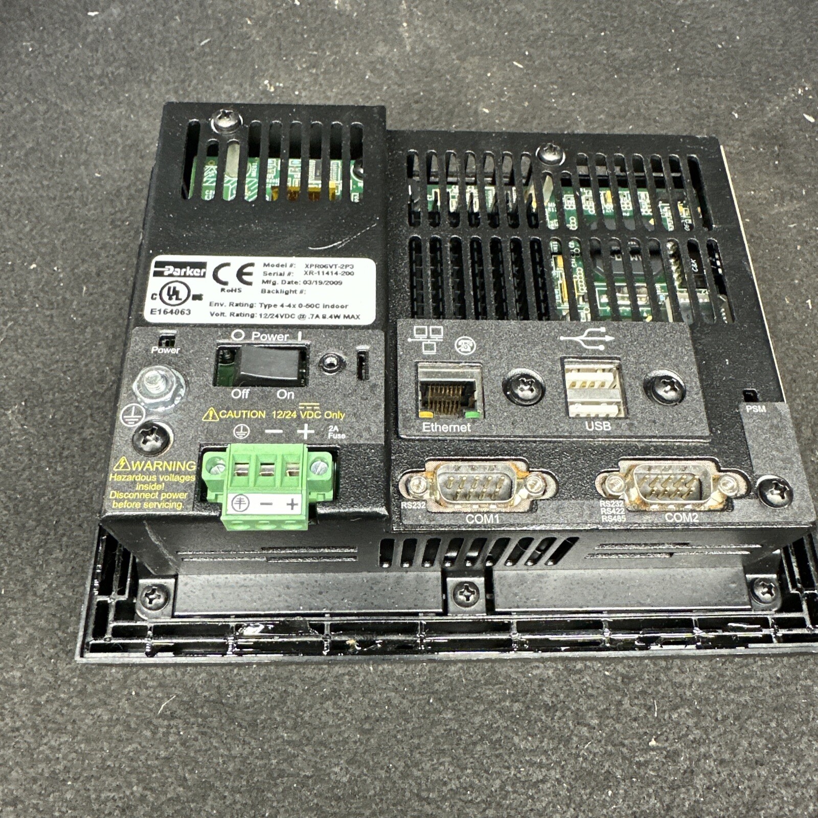 PARKER XPR06VT-2P3 XPR POWERSTATION TOUCHSCREEN Tested (st906)