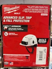 Milwaukee 48-73-1364 BOLT White Type 2 Class C Front Brim Vented Safety Helmet