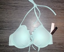 VS ruffled PUSH UP BIKINI TOP SIZE 34c minty