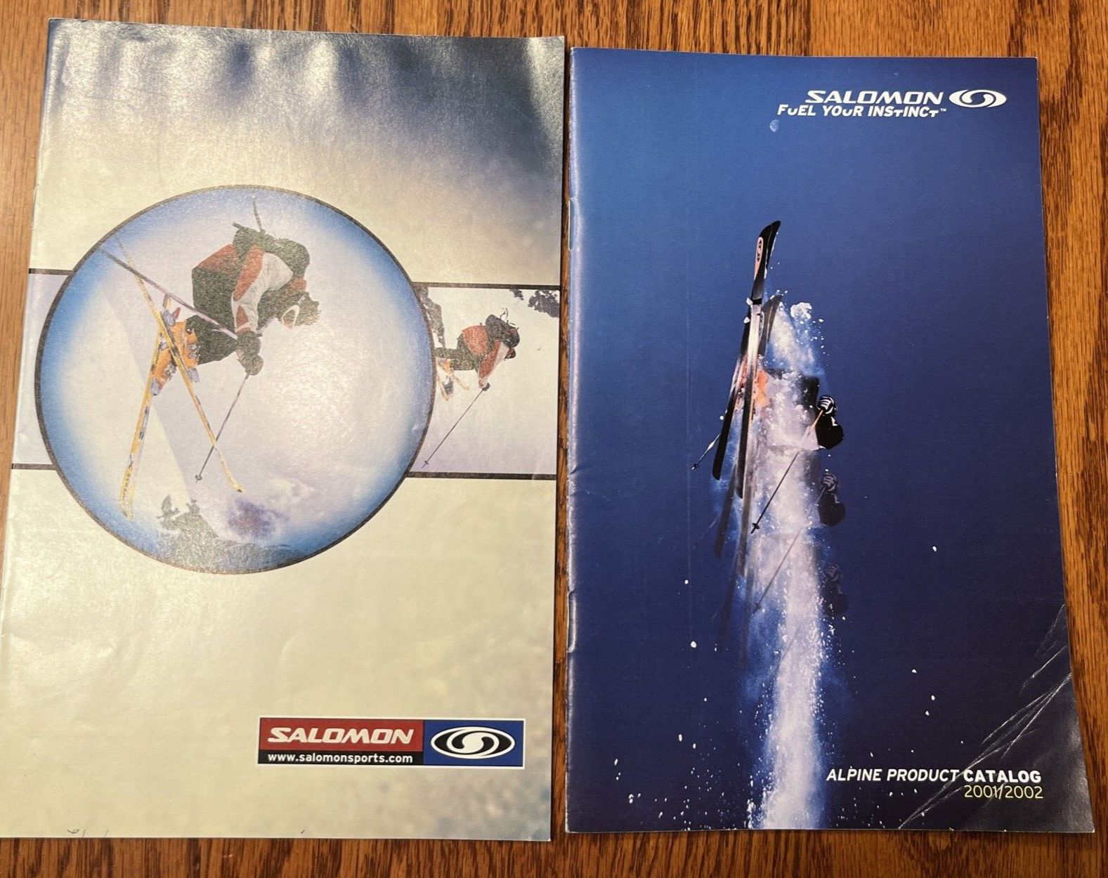 Salomon 1998 And 2001 2003 vintage skiing catalogs