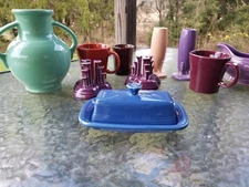 XL extra large COVERED BUTTER DISH lapis blue NEW HOMER LAUGHLIN FIESTA