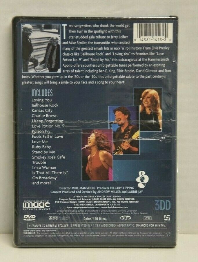その他 A TRIBUTE TO LEIBER AND STOLLER [DVD] A TRIBUTE TO LEIBER & STOLLER - DVD - BRAND NEW - SEALED