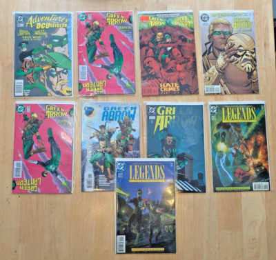 Mixed Vintage Lot Green Arrow & Green Lantern Comics Late 90's DC Comics - 9