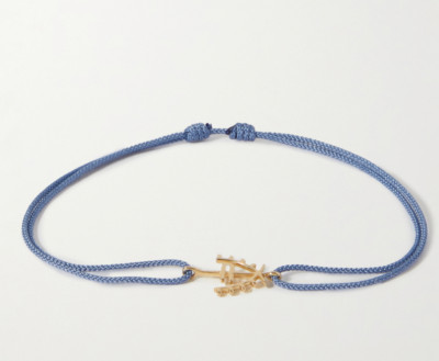 LUIS MORAIS Gold and Cord Bracelet