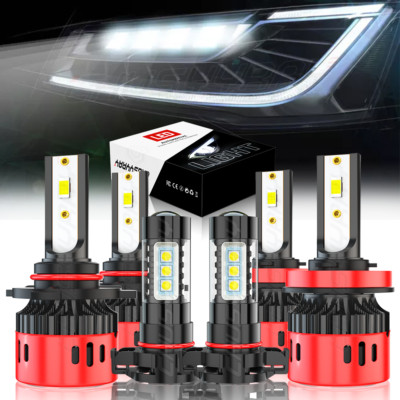 For Colorado 15-20 6x Combo faro LED blanco Hi / Lo bombillas de luz antiniebla