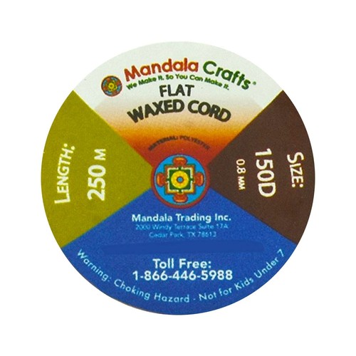 Brown Flat Waxed Thread for Leather Sewing Thread - Polyester Waxed Leather T... - Picture 3 of 7