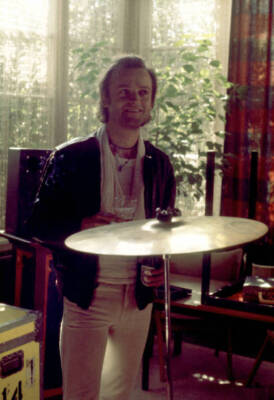 Eelco Gelling Dutch rock band Golden Earring poses studio Holland - Old Photo 2