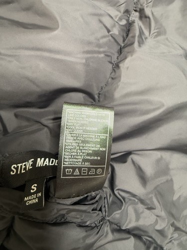Steve Madden Vest Women's Small Puffer Reversible Green Black NEW$79 - Picture 6 of 10