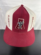 University Of Alabama Crimson Tide SnapBack Hat Lucky Stripes Crimson And White