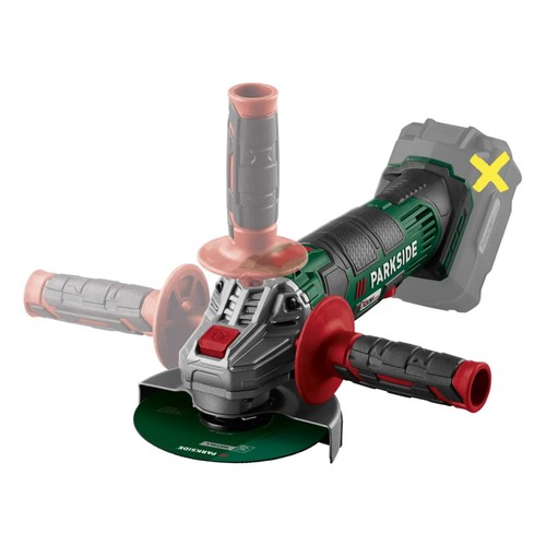 Parkside 20V Ø125mm Cordless Angle Grinder - Battery & Charger NOT Included - Picture 4 of 12