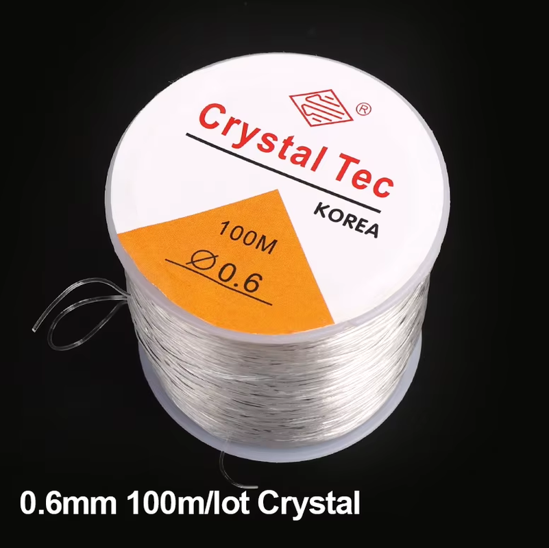 100M Elastic Crystal Beading Thread 0.5mm - 1mm Stretch String DIY Jewelry Cord