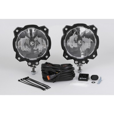 KC HiLiTES For Gravity LED Light Pro6 Wide-40 Beam Single Mount Pair Pack System