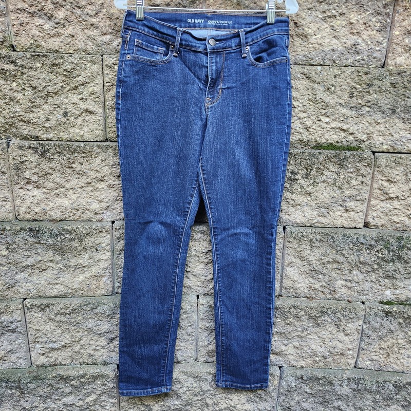 Old Navy Curve Profile San Francisco Mid Rise Women's Skinny Jeans Sz 8 Regular