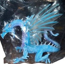 2010 Safari LTD Ice Dragon Figurine Mythical Blue Purple NIP