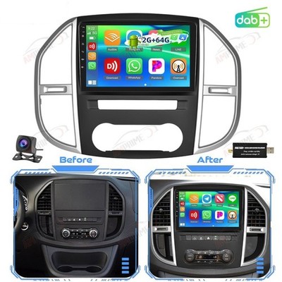 DAB+ Autoradio Für Mercedes Benz Vito W447 2014-2020 GPS Navi Android 15 CarPlay