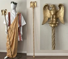 Roman Triumph Emperor Gold Eagle Scepter Conquering General Standard Germanicus