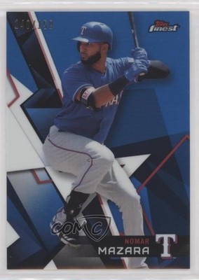 2018 Topps Finest Blue Refractor 140/150 Nomar Mazara #20 z6b