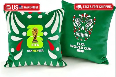 MESUCA FIFA World Cup 2026 Trophy Throw Pillow - Official FIFA World Cup 2026 Me