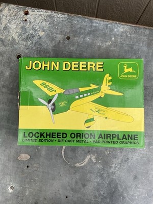 Die Cast John Deere Lockheed Orion Airplane Bank Stock number