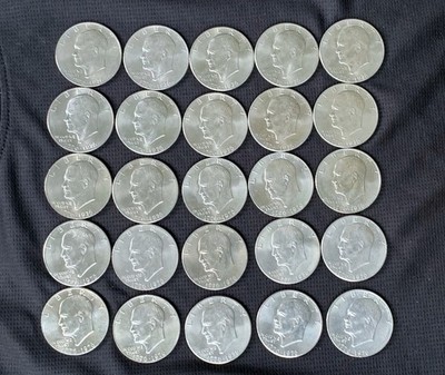 Above Average 1976 Bicentennial Eisenhower Dollars Lot Of 25 (examples in pics)