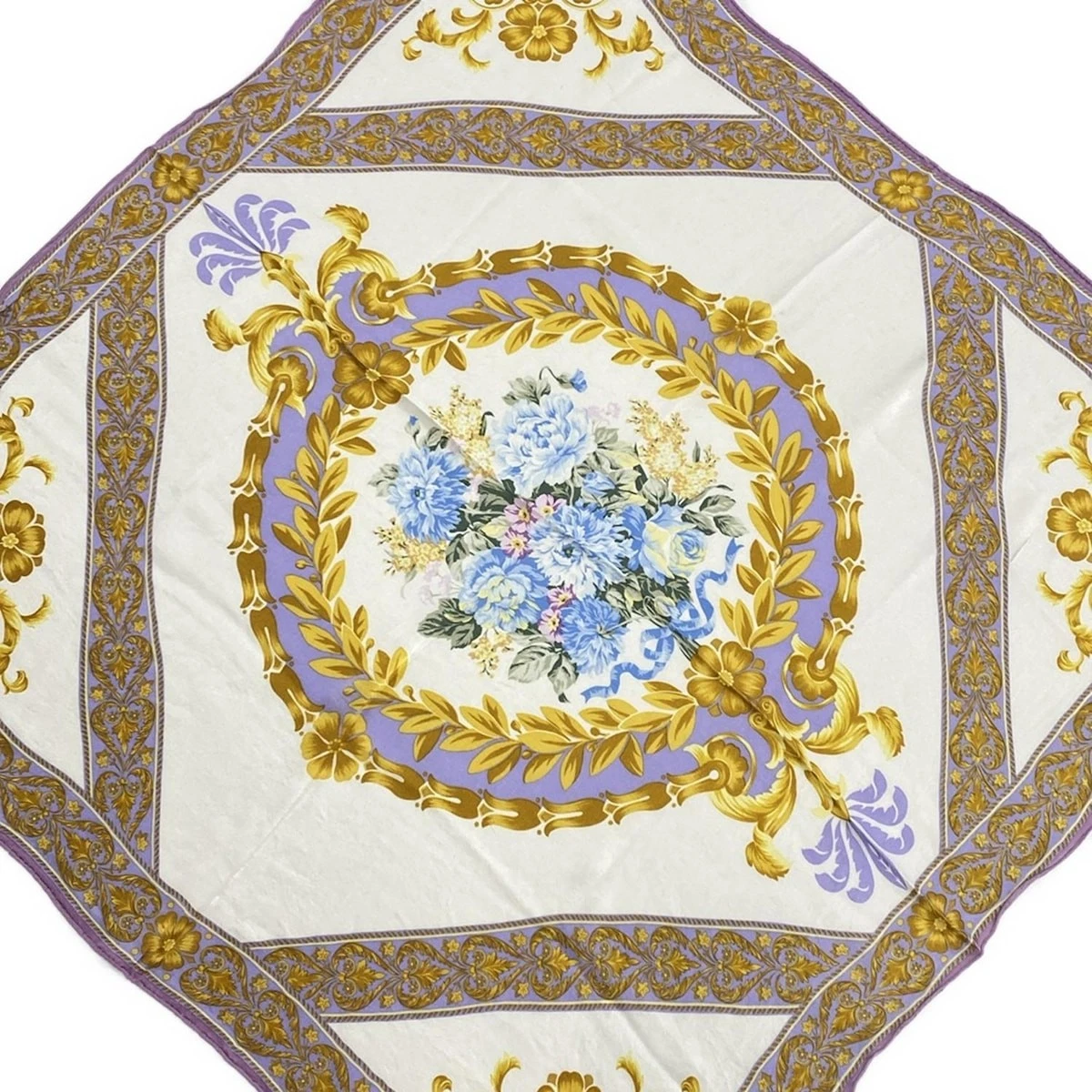 Auth DIOR/ChristianDior   Foulard multi jaune violet