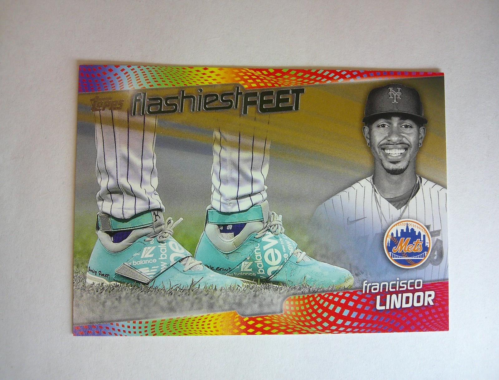 2022 Topps Series 1 Francisco Lindor Flashiest Feet Gold /75 #FF-8 - RARE - MINT