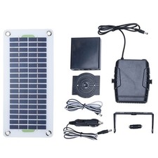 12V DC Solar Fan Heater 30W for Vehicle Cabins For Outdoor Workspaces and Vans