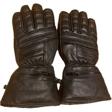 Vintage Women  s Thermal Insulation THINSULATE 3M Genuine Leather Gloves Black S