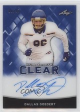 2018 Leaf Trinity Clear Auto Blue 11/25 Dallas Goedert #CA-DG3 Auto 5w7