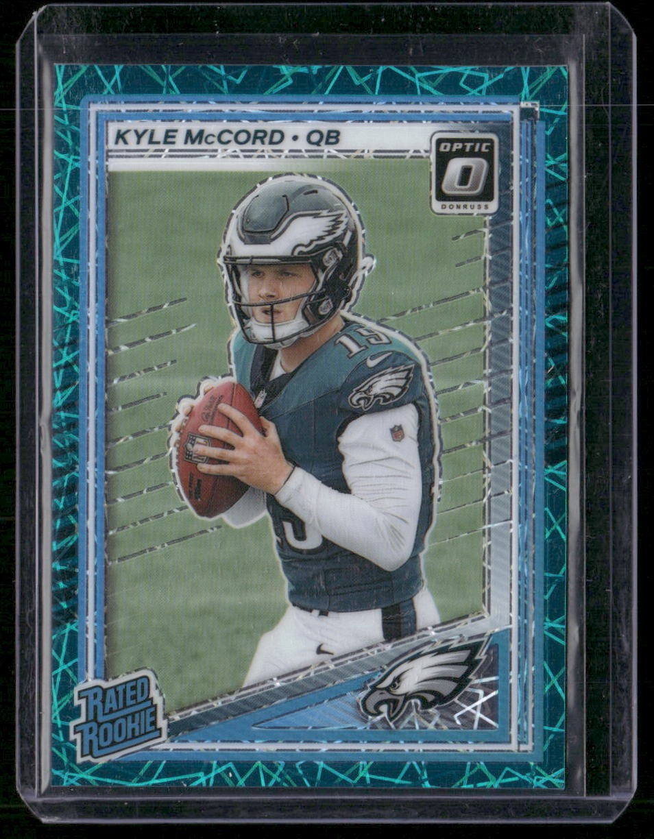 2025 Donruss Optic #283 Kyle McCord Teal Velocity