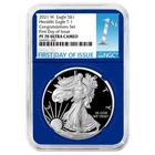 2021-W Proof $1 Type 1 American Silver Eagle Congratulations Set NGC PF70UC FDI